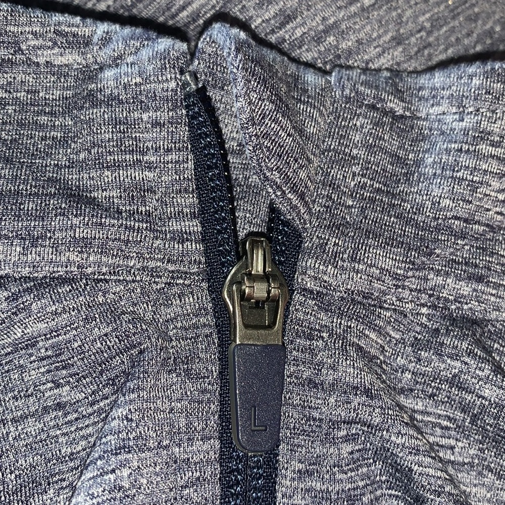 Lacoste Sport Blue Lightweight Jacket with Mock Neck - Picture 16 of 16